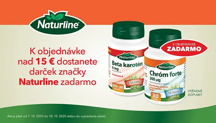 Darček k nákupu už od 15 € - PRODUKTY NATURLINE