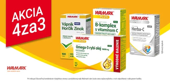 Akcia! 4 produkty Walmark Line za cenu 3!