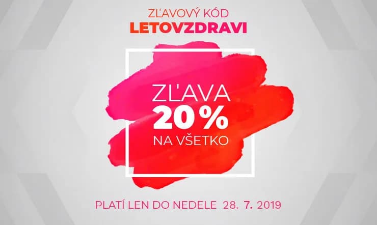 Zľava 20 % na všetko len tento víkend!