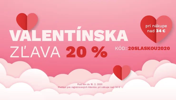 Valentínska zľava 20 %