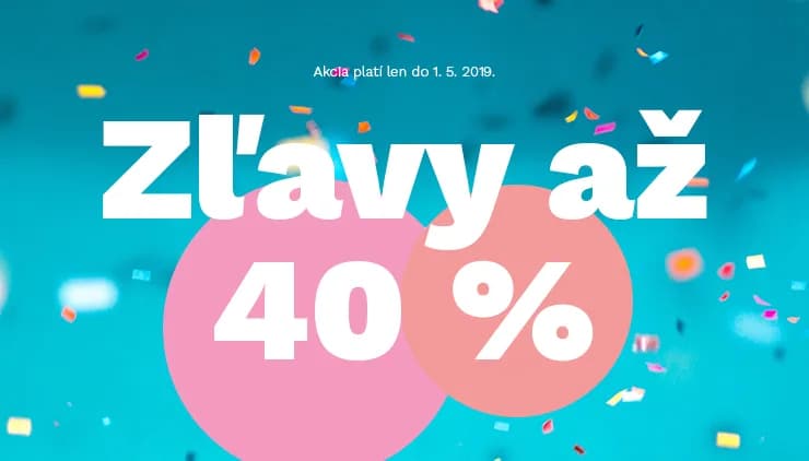 Zľavy až 40 % a poštovné zadarmo!