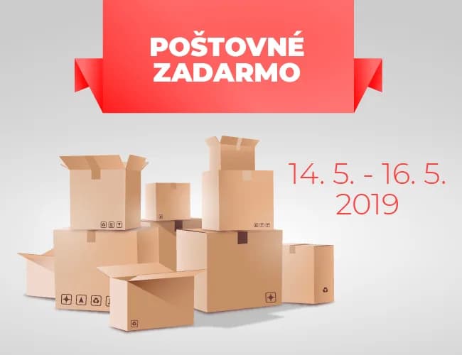 Poštovné zadarmo k objednávkam už od 12 €