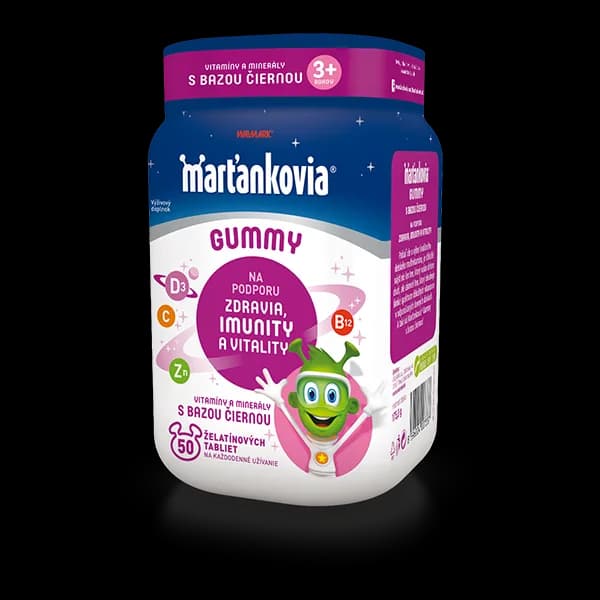 Marťankovia Gummy s bazou ciernou