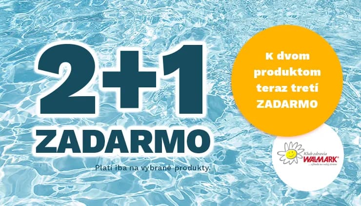 Akcia 2 + 1 teraz na vybrané produkty!