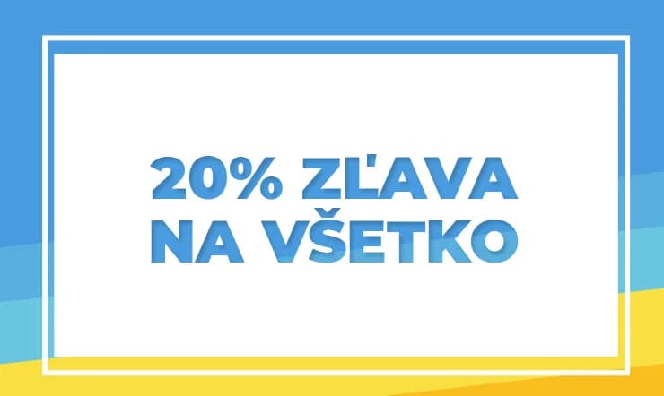 20 % zľava iba pre našich klientov!
