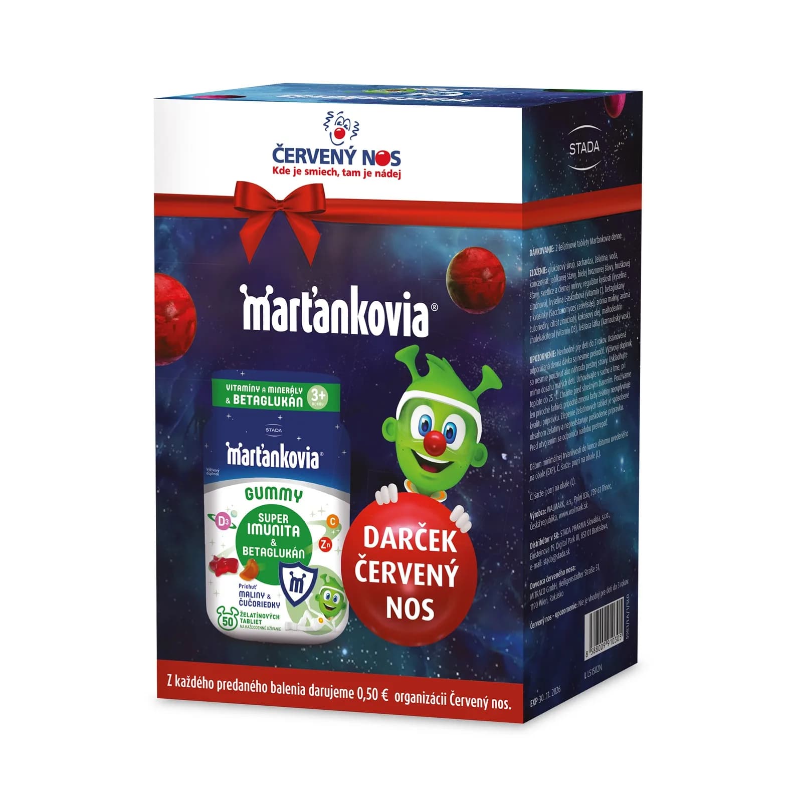 Marťankovia Super Imunita s Červeným nosom limitovaná edícia