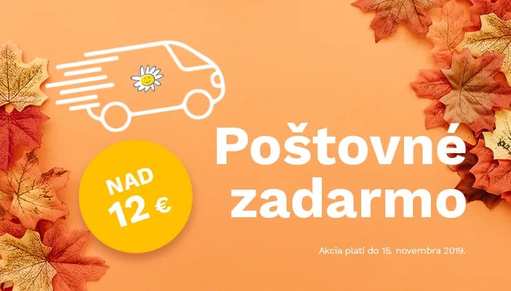Poštovné zadarmo už od 12 €