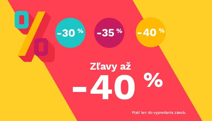 Zľavy až 40 % len do vypredania zásob