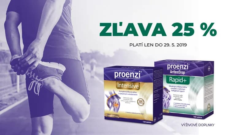 Proenzi so zľavou 25 %