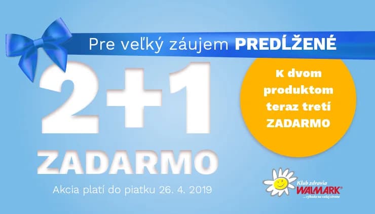 K dvom produktom teraz tretí ZADARMO!