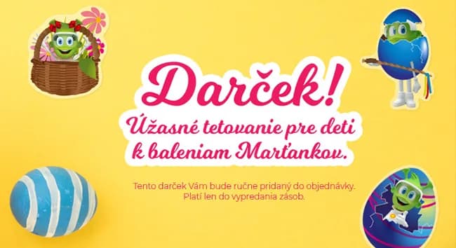 Tetovanie zadarmo k nákupu Marťankov!