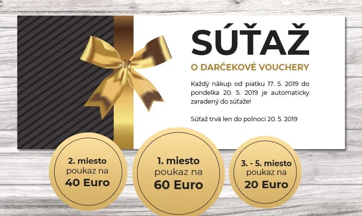 Súťaž o darčekové vouchery