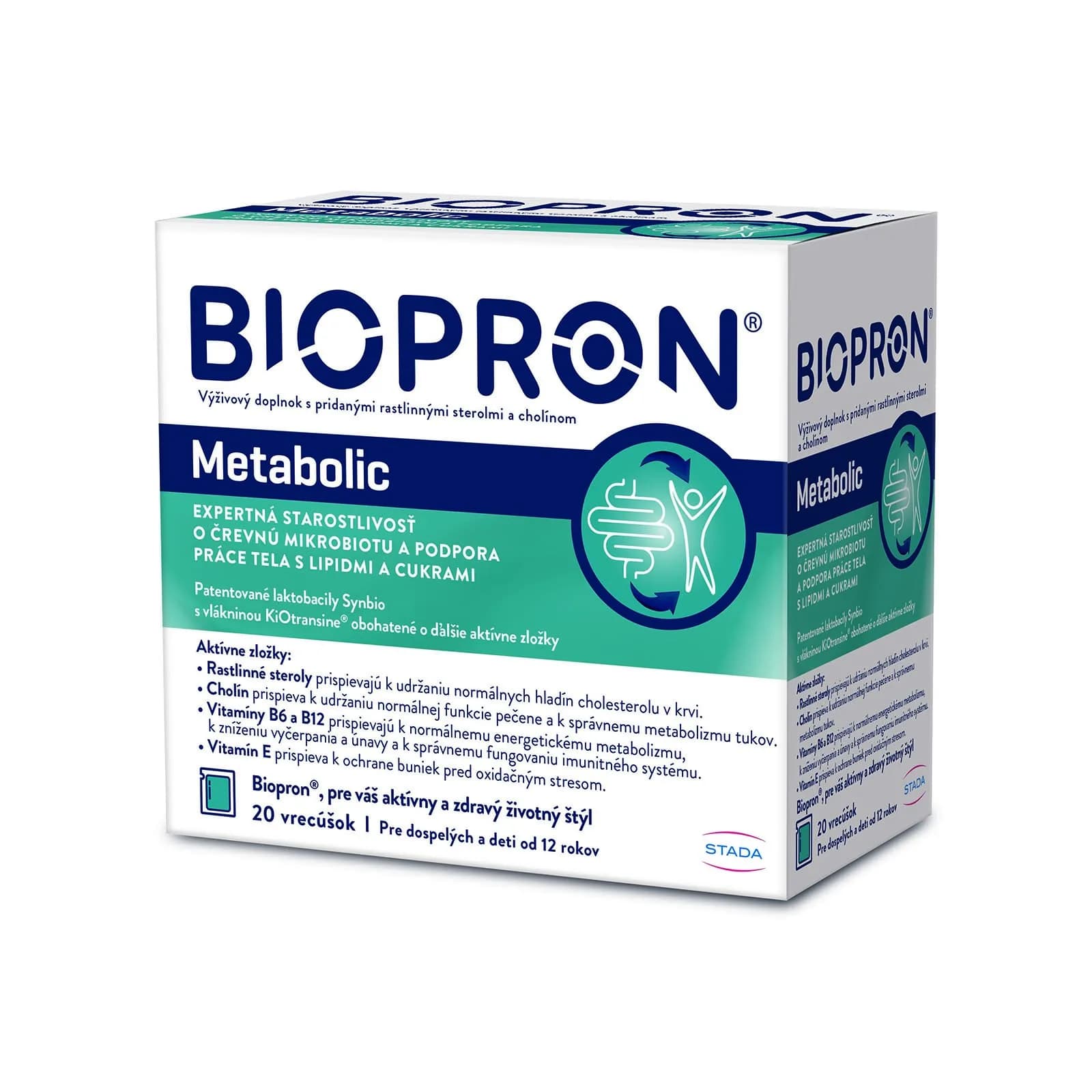 Biopron Metabolic laktobacily a vláknina na podporu práce tela s tukmi a cukrami