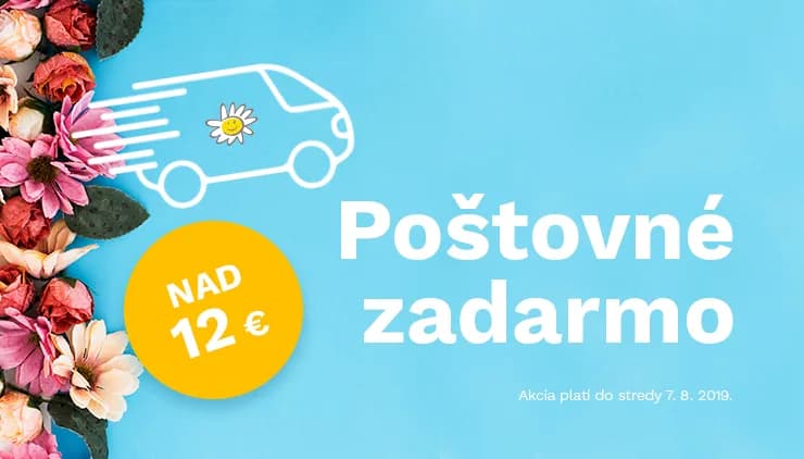 Poštovné zadarmo už od 12 €